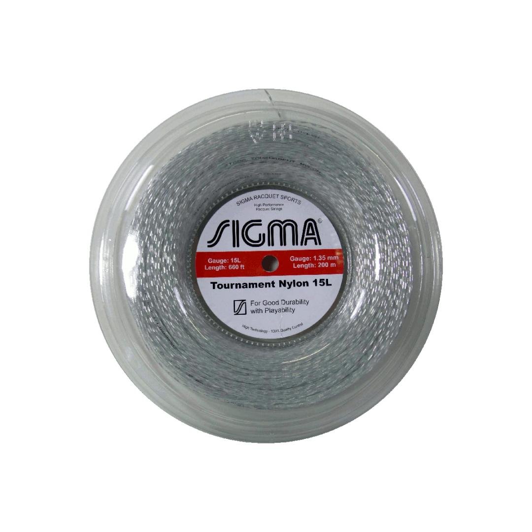 Sigma Tournament Nylon  Espiral Branco e Prata